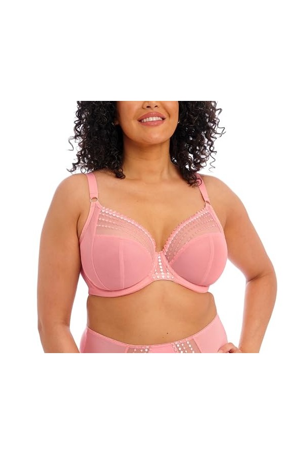 Elomi - Reggiseno modello Matilda da donna, sfoderato, con ferretto e gancio a J. - Marrone34 / 34J