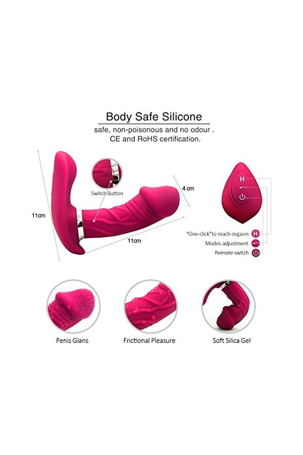 Oeuûf Vibrant Femme sans Fil Vībrò-Massểųr Sųcciőn Màsseur Clitôridien Vībromàșșeūrs Feminin Clīṭòrīḍīën Puḯssánt Debuṭanṭ Fe