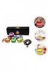 Healvian 1 Ensemble Chakras Pierre Bougie Ornement Décor Le Cadeau Bougies De Soja Cadeau Bougies De Cire De Soja Mise En Scè