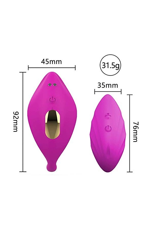 HOTCOS de Massage Pour Adultes Fémmés Application Personnelle Smart Télécommande Massa-Ger Usb Rechargeable Étanche Portable