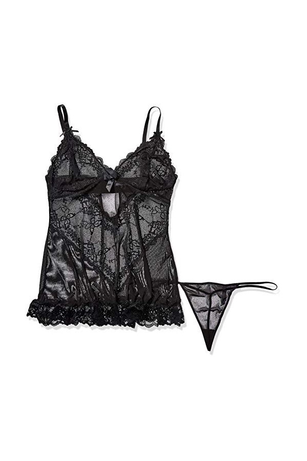 Oh La La Cheri Valentine Nuisette Noir Taille XL