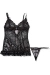 Oh La La Cheri Valentine Nuisette Noir Taille XL