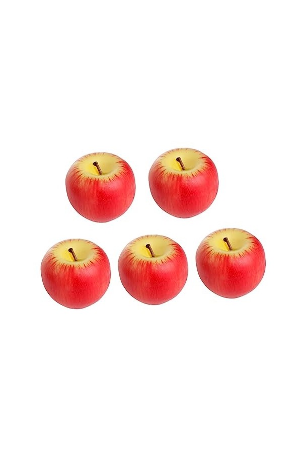 Healvian Bougies En Forme De Pomme Cadeaux De Noël Simulation De Fruits Bougies Chauffe-Plat Parfumées 5 Pièces