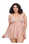Dreamgirl 11810x Nuisette, Rose/léopard, 2X Plus Femme