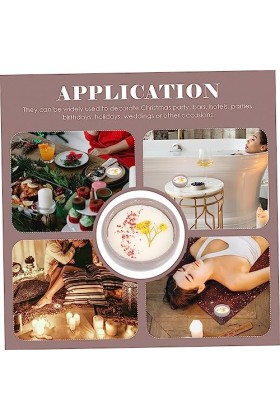 GLEAVI 2Pcs Bougies Parfumées Fleur Parfumée Céramique Rose