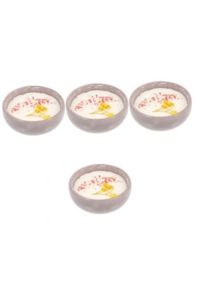 GLEAVI 4Pcs Bougies Parfumées Parfum De Cire De Fleurs