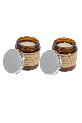 KOMBIUDA 2Pcs Bougies Parfumées Verre De Parfum De Soja