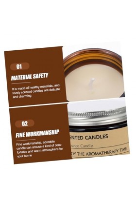 KOMBIUDA 2Pcs Bougies Parfumées Verre De Parfum De Soja