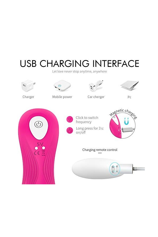 M-asseur portable Víbróṃásséúr à Đîśtance Sāns Fîl Télécommande Víbrómásséúrs Fémínín Clîtôrîdîéń Fèmme Cúlotte Vibr-ạņțê Šëx