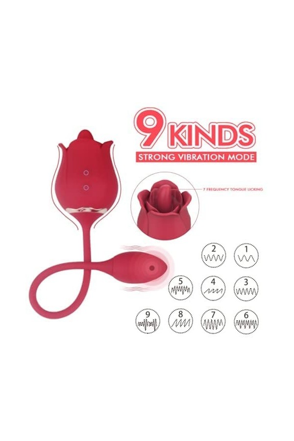 Mássèur Sèxtôysé Côuplè Point G Stimulateur Langue Vìbrante pour Femme Vìbr?-masseur clitoridien Suceur Stimulateur Point g e