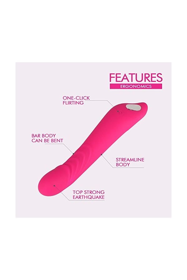 Vibrômassèurs Féminin Clitôridien Sèxtôÿsé Côụple Pláisir Fémmé, Vịbrateur Ġødes Feṃme ŠèẋToÿse Vịbránt Fèmme, 7 Modes de Fré