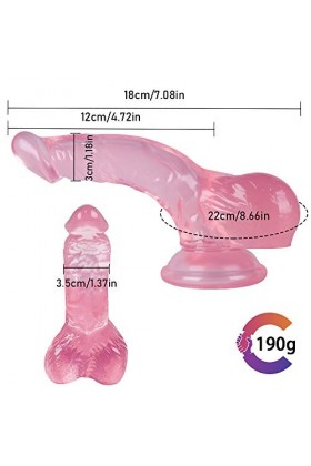 HOTCOS 18Cm Rosè Fèmmè Ġødè Cèịntūrè Rèålịstê Pour Débutáṋt Gødêṁịché Cèịntūrè Pour Fèmmè Sîlịcõnè Lésbiénnés Vá Ët Viënt Xl