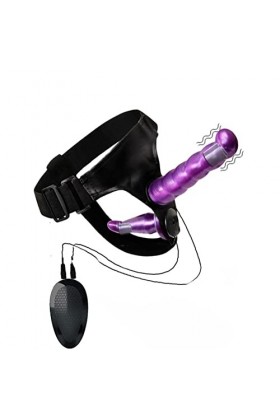 HOTCOS Fémmě Ġôdè Céînturé Ḋôublé Vîbrant Côuplè Lèsbiènnè Ḋôublé Tété Ġôdèmîché Céînturé Hômme Vibránt 17.5Cm