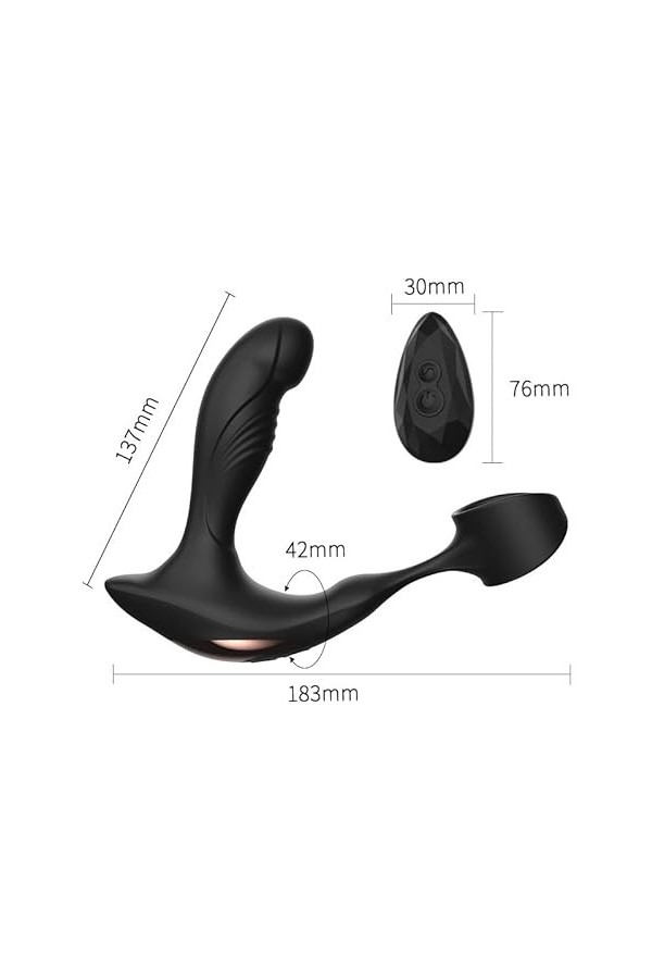 Homme Prǒstate Massage pour la machine de poussée multi de poussée et de rotation de silicone médical pour les hommes Machine