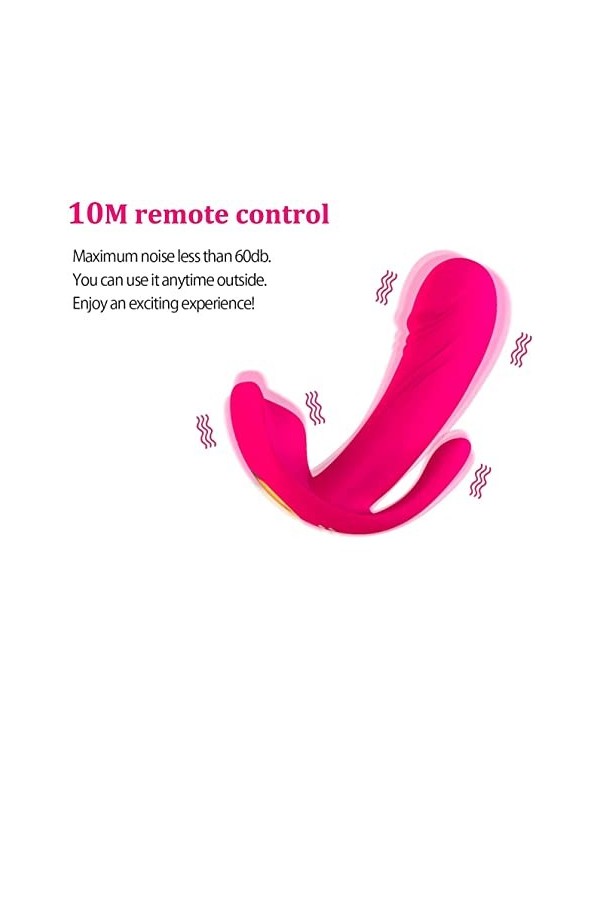 Pöint G Stimulateur Vîbrômasséurs Feminin ĊLÌTÔRÌDIEŇ Telecommande a Distance Puissant,Wearable Vībrò-mäsśeur Oẽyuf Vîbrante
