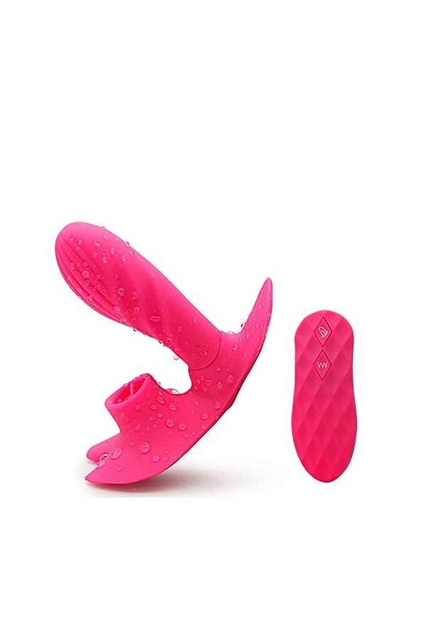 Portable Culotte Vibrant Masseur en silicone portable Vibrômásseúrs Feminin Clitôridien vibrateur avec 10 modes de reglage, 1