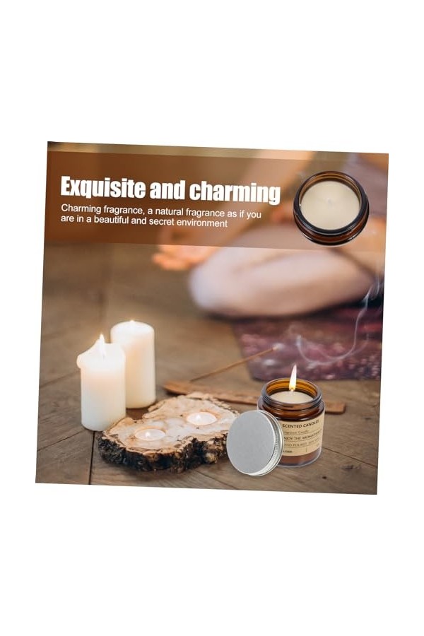 Healvian 4 Pièces bougies parfumées bougies cadeaux pour femmes décor de mariage grande le cadeau bougie parfumée décorative