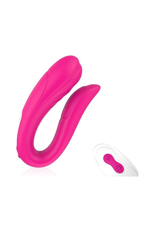 U Forme Vibr-ömasseur Gode Vibrờmásseurś Feminin Clìtọrìdìẹn Telecommande A Distance Puissant, Culotte Oẽyuf Vibrant Femme Te