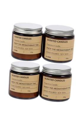 Gatuida 4 Pièces bougies parfumées bougies à la lavande pour la maison bougies de noël décor le cadeau approvisionnement de l