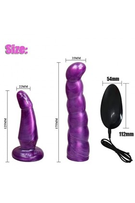 HOTCOS Fémmě Ġôdè Céînturé Ḋôublé Vîbrant Côuplè Lèsbiènnè Ḋôublé Tété Ġôdèmîché Céînturé Hômme Vibránt 17.5Cm