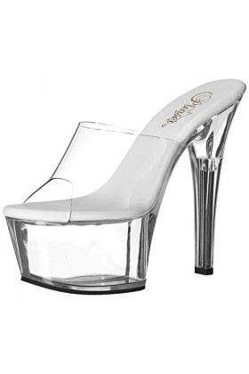 Pleaser ASPIRE-601, Clr/Blk Matte, 42 EU