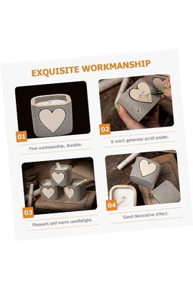 Healvian 4 Pièces Bougie décor Noël cadeaux cadeau danniversaire pour fille fleurs séchées cire de soja Cire de mélange de l