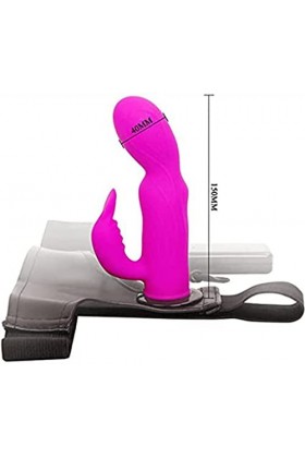 HOTCOS Vîbrant Ġôdemîché Céînturé Réàlîste Pour Fémmé Sîlîconě Réalîstê Fêmme Gõdè Ceînt?Re Vîbrõ-Màsséur Clịtorîdîen 15Cm Mi