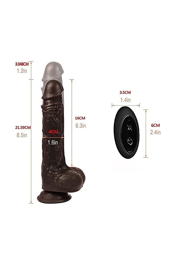 HOTCOS L? N?Ir 21.59Cm Fémṁé Vî???Ur ??D? S?L?Cøňé Ét??Ćh? Gr??Đ Avev TéléçøṃṂḁňd? Xxl