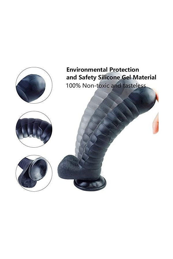 ŚéxTøyș Ceinture Gℴ?é Couple ?éx Gode Double Realiste pour femme Double pour lesbienne debutant pour S?? femme Silicone, Auto