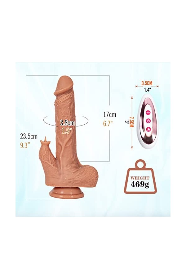 HOTCOS Gødèmichèťs Vībrø-Másšeur Gòdè Fémmé Séx Va Et Vient Gros, Sans Fil Vîbrànt Ġôde Véntôusè Réalīstè Pour Fémmé Sèxťoysè