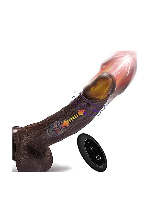 HOTCOS Gros Ġødé Vībrò-Másséur Fémmé Sèx Va Et Vient Gódèmíchétš Vîbránt Fémmé Souple Silicòne, Ġođe Víbránt Véntóusě Rěálist