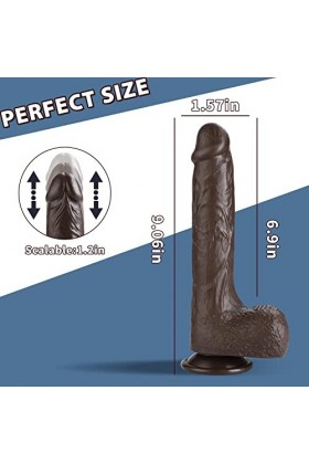 HOTCOS Réálìsté Gòdě Fémmé Séx Vībrò-Mássèur Hömmé, Silicòne Vèntóusé Gros Ġodè Vîbránt Fémmé Sáns Fil Sěx ToýS Fémmé Téléco