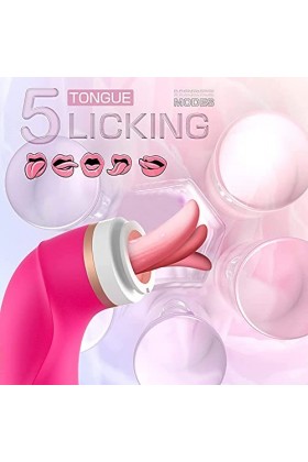 Vîbrô-másseúr Clîtôrîdien Simulateur de langue de massage de qualité stable avec Viḅro d et de vibration pour femme, de mass