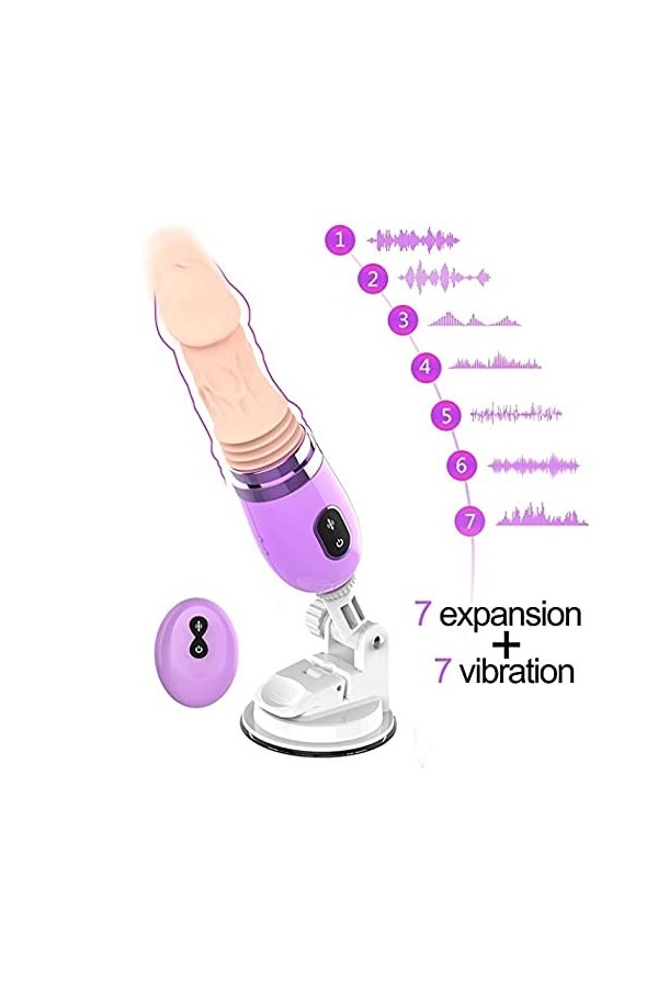 Gődé Realiste Vibrő-måsséur Feminin Telecommande Souple Silicone Ventouse Vá ẹt Vìẹňt Ġơḍémịchéťs