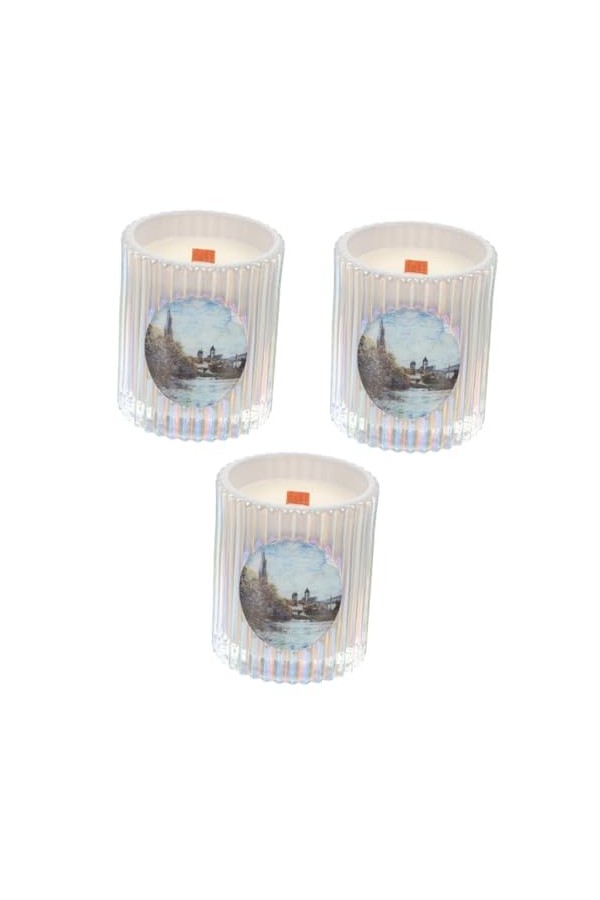 GLEAVI 3 Pièces Bougies Parfumées Bougie Parfumée Spéciale Décor De Bougie Aromatique Bougie Parfumée Au Soja Décoration Natu