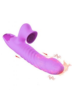 Clitoral Masseur Double Penetrateur Víbrômássëurs Feminin Gōde Vībrō-máșséur Rãbbit va et Víēnt VîbrAnt Pōint ĝ Cøuple Silenc