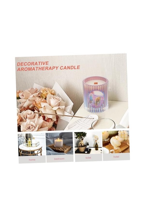 Mobestech 2 Pièces bougies parfumées bougie parfumée orner décor de bougie de festival décor vintage décor végétal bougie par