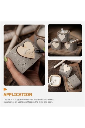 Mobestech 5 Pièces Bougie décor Noël cadeau danniversaire pour fille aromatique fragrance Cire de mélange de légumes de soja