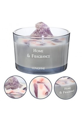 Gatuida 4 Pièces bougies parfumées ornement de voiture de pierres bougie de soja cadeaux de mariée décor bougie parfumée spéc