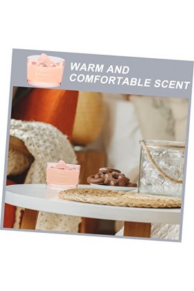 CLISPEED 4 Pièces bougies parfumées bougies de soja petite bougie parfumée des pierres décor bougie parfumée maison bougie pa