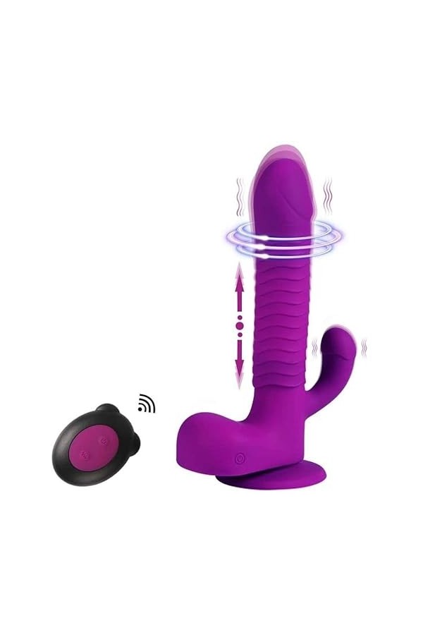 Vibrateur de Gode Réaliste Clitoridien Massage S*ê*xtǒysé Couplè Plâisir,Vibrö-másseúr Fémmé Çliťorîđîèn Puíssant Vîbrán