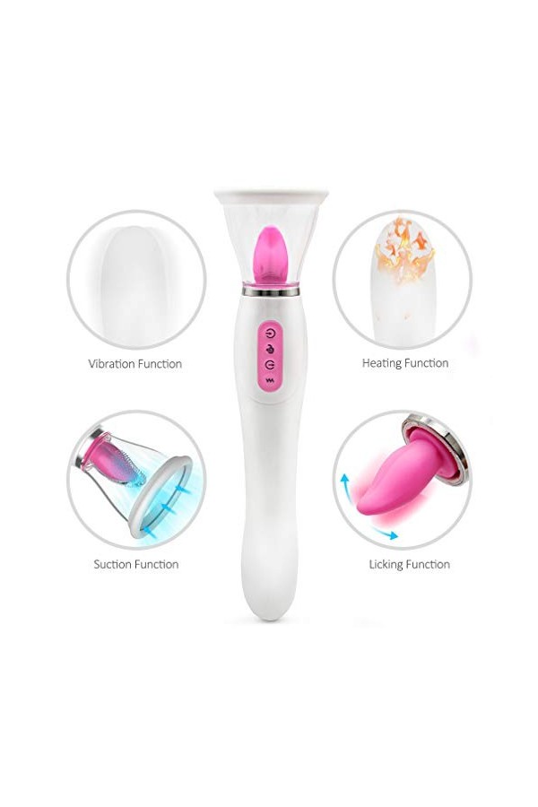 Ŝëẋtôyşé femme Masseur portable en silicone,Vibromasseur fleur de Modes daspiration FW8