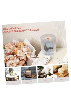 Healvian 3 Pièces Bougies Parfumées Bougie En Étain Aromathérapie Décor De Bougie Aromatique Bougie Parfumée Spéciale Bougie 