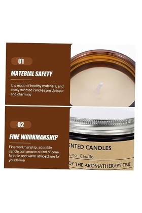 Mobestech 6 Pièces bougies parfumées bougie décorative bougies à la lavande pour la maison cadeaux le cadeau bougie daromath