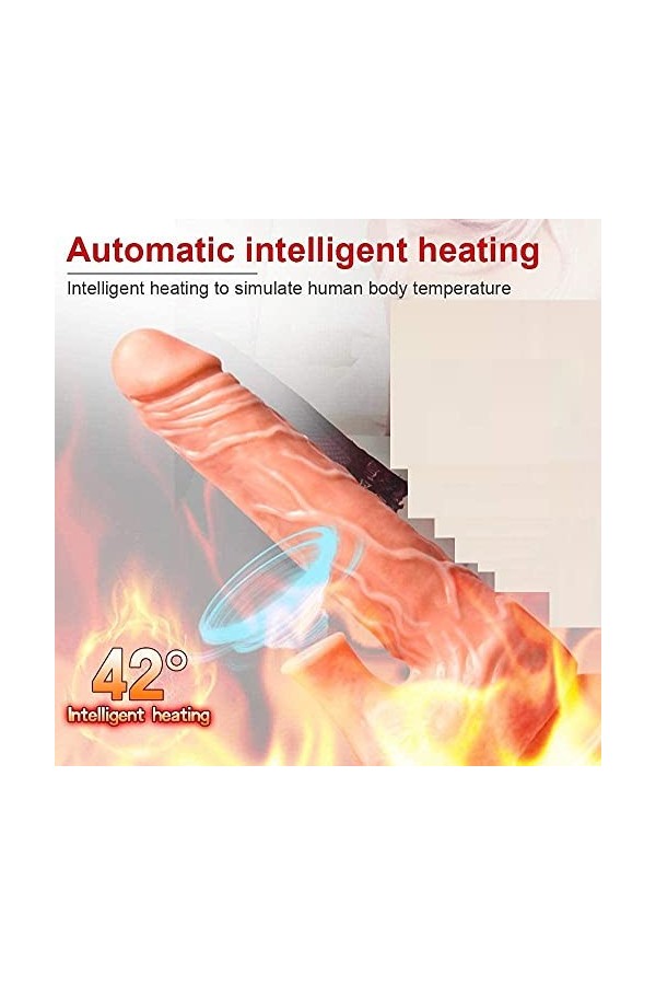 electrique Multi Modes Poussant Puissante Mitrailleuse Retractable Jouets Pour Adultes Femmes Chauffage Intelligent Vibrer Jo