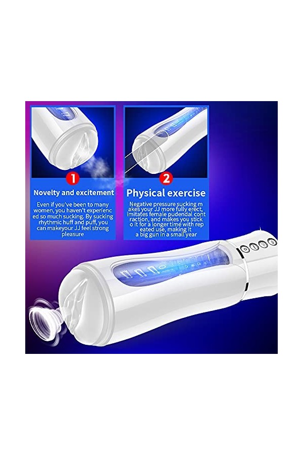 Mãsseur Suceur Cup Ṣéx Måštürbắtěür Homme Séxtôysé Cup Masturbation Massage pour Hommes Cup Måštürbắteur Electrique 825