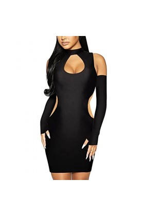 Drame américain euphorie Robe Sexy découpe Dos Nu sans Manches Moulante Mini Robe Halloween fête Club Streetwear Costume