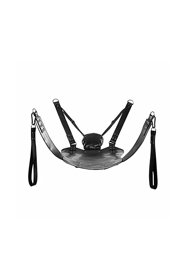 -Ś-Ëx Ť-Øyș Ġøđëmịché Soins de Santé Intimes Pour Femmes Swing Sangle Ajustable En Cuir Noir