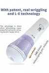 Süccîoņ Leceur Masturbation Masculine Automatique Dispose de 5 Puissantes Fonctions de Poussé et de Voix Rotatives Pour la St