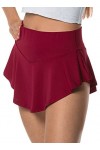 Mini jupe courte sexy pour femme, Noir , XL